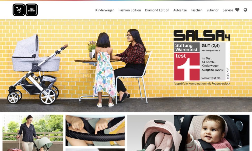 Screenshot der Marke Abc Design