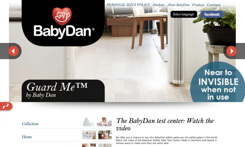 Screenshot der Marke Babydan Screenshot der Marke Babydan