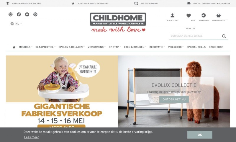 Screenshot der Marke Childhome Screenshot der Marke Childhome