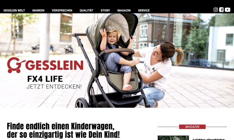 Screenshot der Marke Gesslein Screenshot der Marke Gesslein