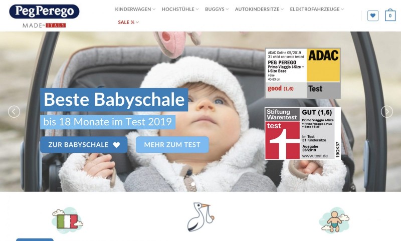 Screenshot der Marke Peg Perego Screenshot der Marke Peg Perego