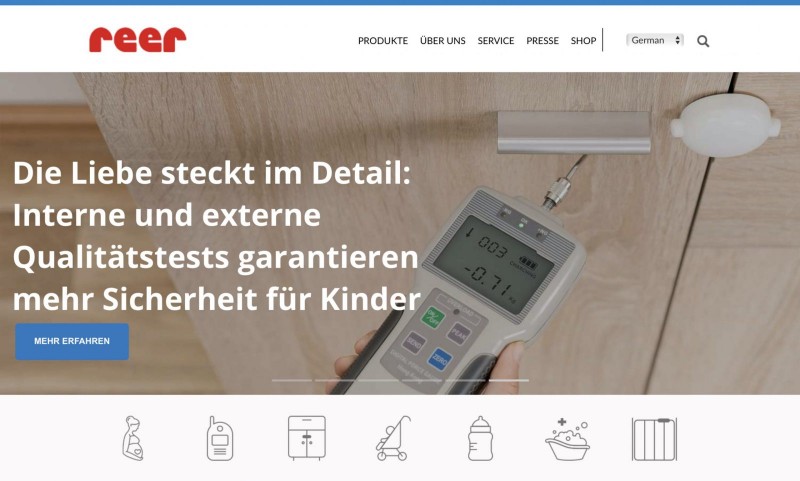 Screenshot der Marke Reer Screenshot der Marke Reer