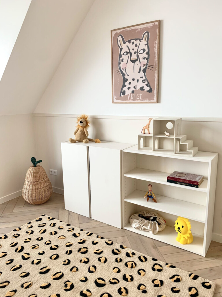 Mason-Deux-Leopard-Rug-im-Kinderzimme - große Teppichversion