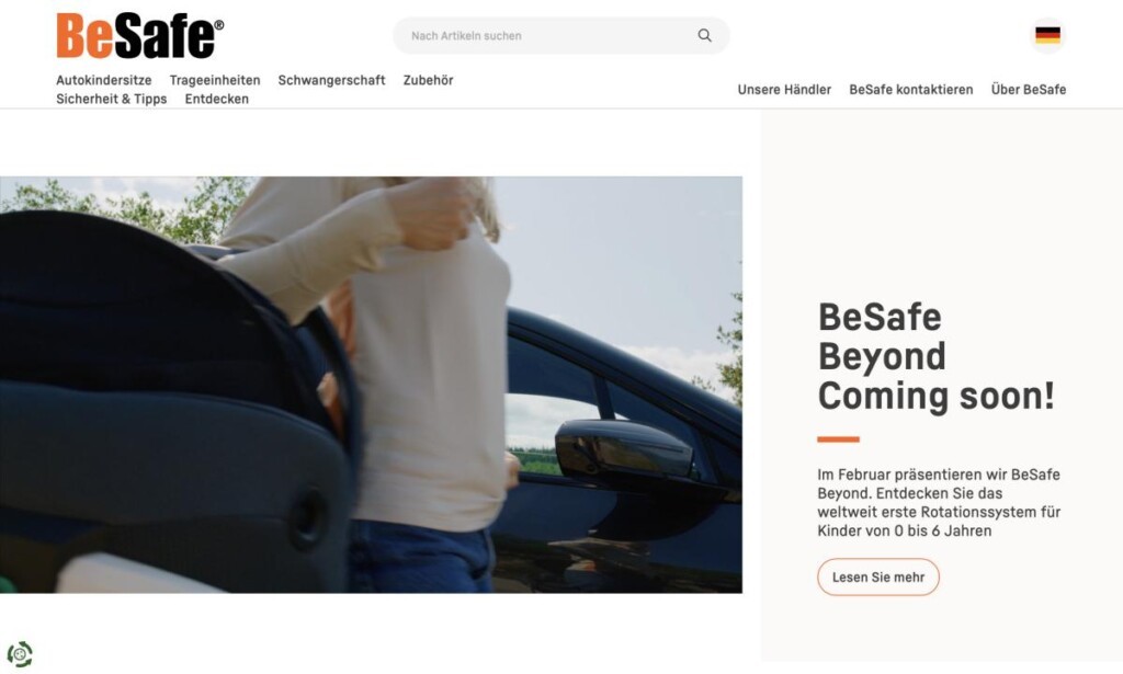 Screenshot der Marke Besafe