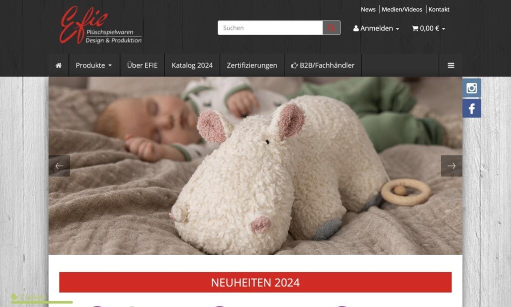 Screenshot der Marke Efie