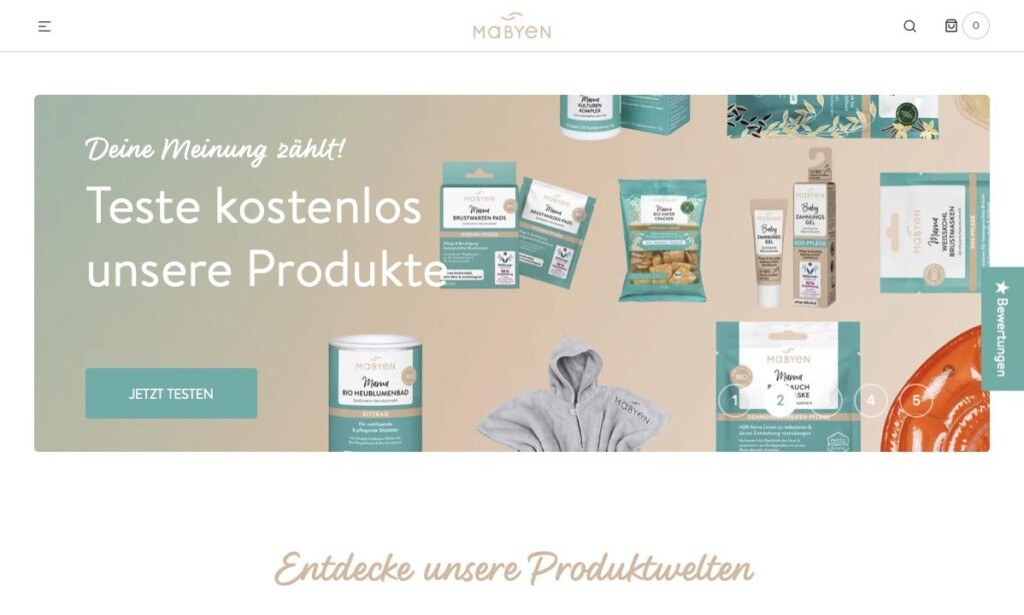 Screenshot der Marke Mabyen